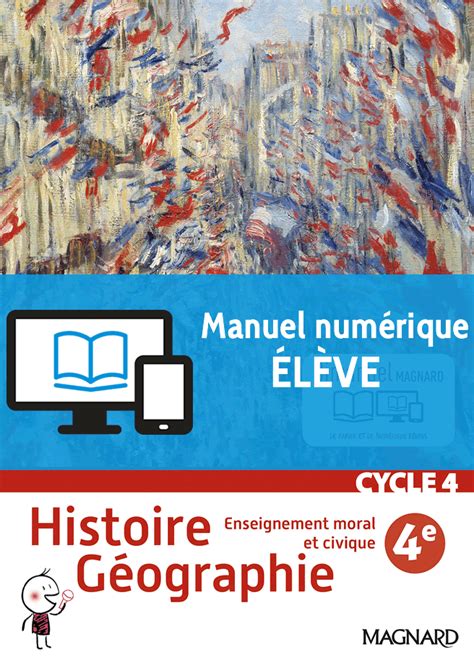 Histoire Géographie Emc 4e 2016 Manuel Numérique élève Magnard