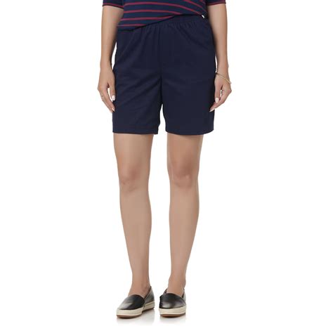 Basic Editions Womens Plus Twill Shorts