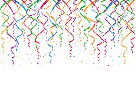 Birthday Ribbons Party Border Birthdayborder Colorful