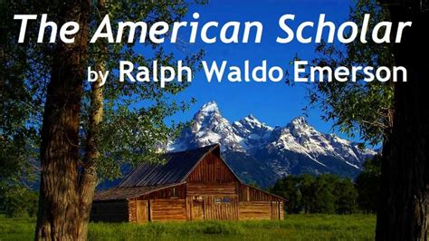 Facebook is showing information to help you better understand the purpose of a page. The American Scholar by Ralph Waldo Emerson - FULL ...