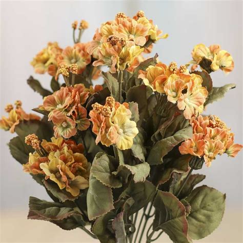 Find more hydrangea bushes at white flower farm. Orange and Yellow Dried Artificial Hydrangea Bush - Bushes ...