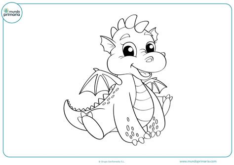 Dibujo Dragon Infantil Dibujo De Dragón Infantil Durmiendo Pintado