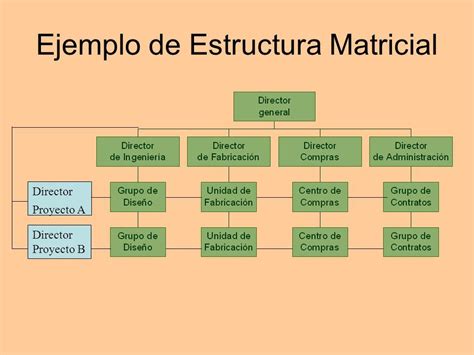 Estructura Matricial Una estructura matricial es el más complejo de