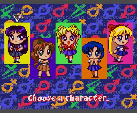 Pretty Solder Sailor Moon Pc Engine Choose A Character Sailor