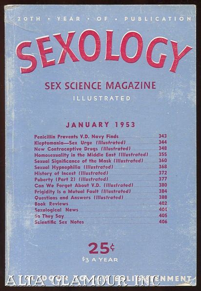 Sexology Sex Science Illustrated Vol 19 No 06 January 1953