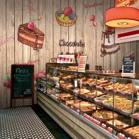 Custom Photo Wallpaper 3d Delicacy Cake Bakery Restaurant Tea Shop