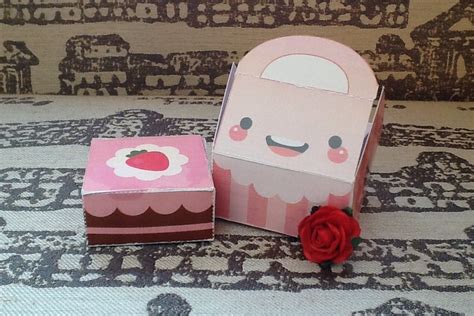 Cake Box Papercraft Diy