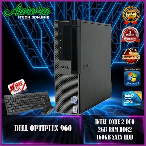 Refurbished Dell Optiplex 960 Desktop Intel Core 2 Duo E8500 2 Gb