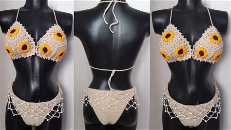 Bikini De Piezas Tejido A Crochet Video Completo Youtube