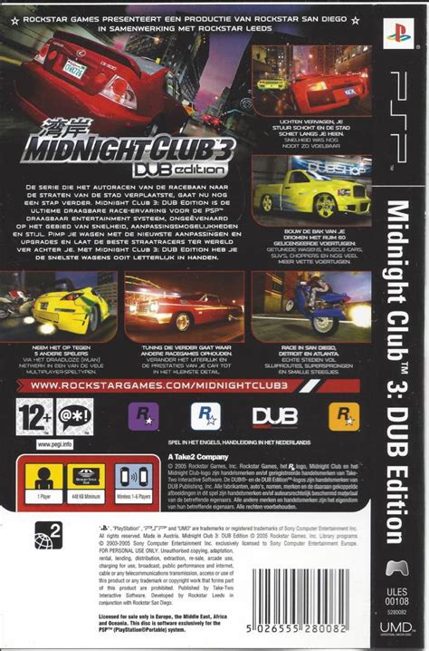 Midnight Club 3 Dub Edition For Playstation Portable Psp
