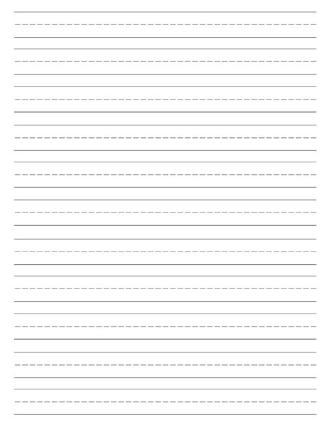Writing is a process, and no two people write in the same way. Free Printable Lined Paper {Handwriting Paper Template ...