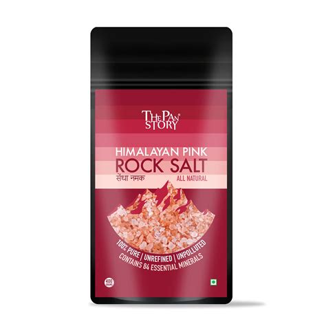 buy the pan story himalayan pink rock salt granules crystal 400 grams sendha namak online at