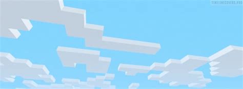 Minecraft Sky Clouds Facebook Cover Photo