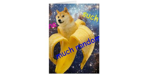 Banana Doge Shibe Space Wow Doge Zazzle