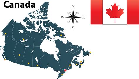 Map and Flag of Canada PNG Image - PurePNG | Free transparent CC0 PNG Image Library