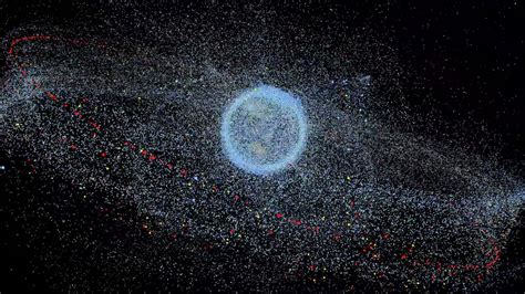 Esa Distribution Of Space Debris In Orbit Around Earth