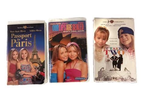 Mary Kate And Ashley Vhs Tape Olsen Twins Clamshell Lot Of
