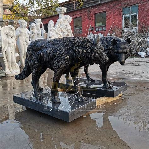 Life Size Wolf Garden Statue Statues For Sale Statue Wolf Sculpture