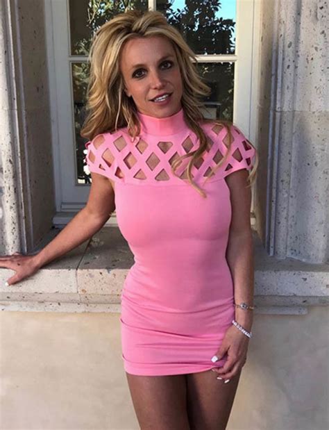Britney Spears Singer Teases At Hem Of Groin Grazing Mini Daily Star