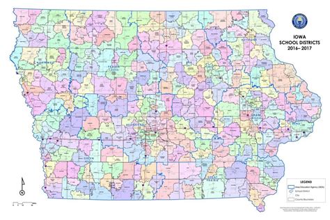 Iowa School Districts Map