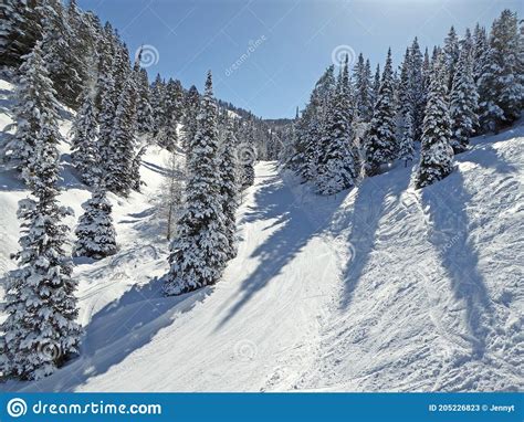 Powder Mountain Ski Resort Utah Stock Image Image Of Paradise