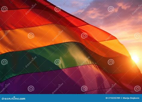 Lgbt Rainbow Background Lgbtq Gay Pride Rainbow Flag Background Generative Ai Stock