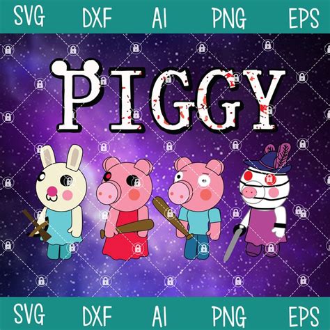 Piggy Roblox Roblox Game Roblox Characters Piggy Svg Piggy Horror