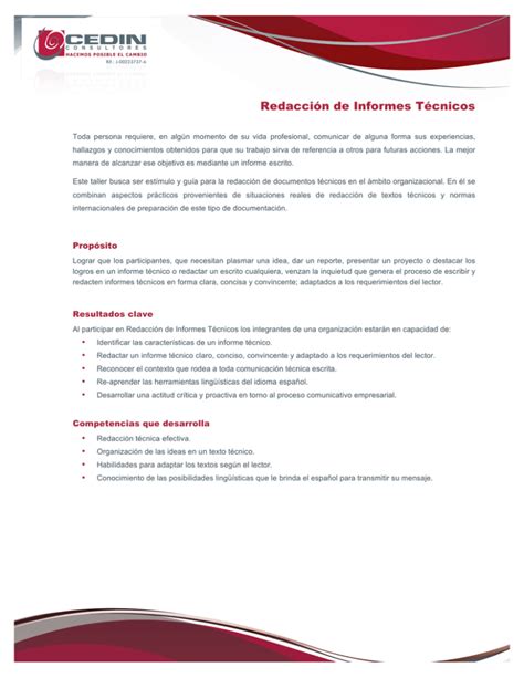 Redacción De Informes Técnicos