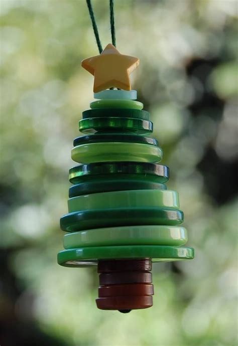 Cute Diy Button Christmas Tree Ornament Pictures Photos And Images