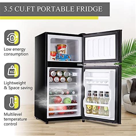 Krib Bling Compact Refrigerator 35cuft Mini Fridge With Freezer 2