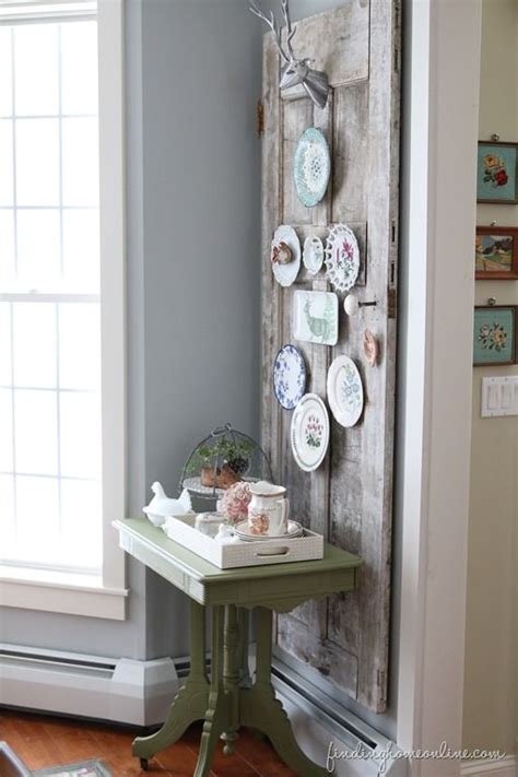 Decorating Ideas Vintage Door Plate Wall With Images Plates On