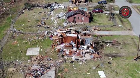 Drone Footage Shows Devastation Left By Mississippi Tornado Tornado