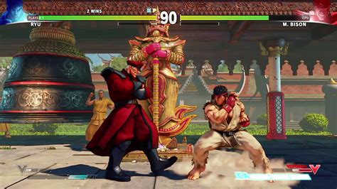 Street Fighter V Ryu Vs Mbison Youtube