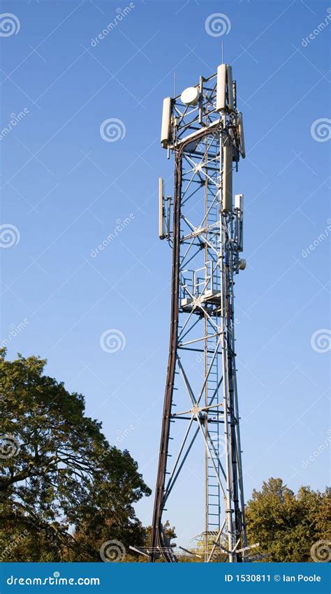 Cell Phone Antenna Tower Stock Image Image Of Basestation 1530811