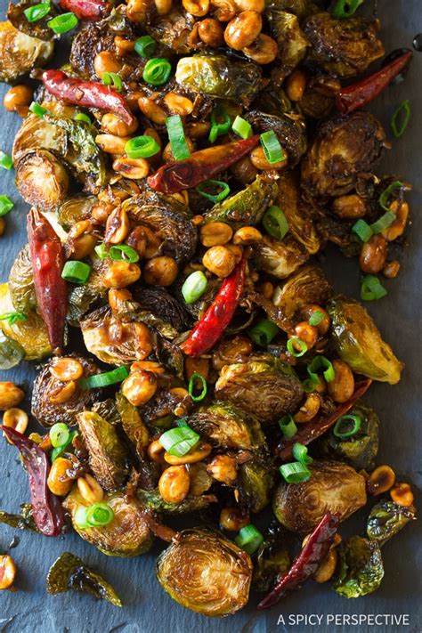 Kung Pao Roasted Brussels Sprouts A Spicy Perspective