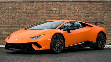 Download Car Orange Car Supercar Vehicle Lamborghini Huracan