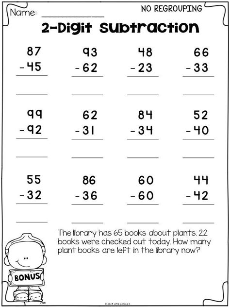 Math Addition And Subtraction Worksheets