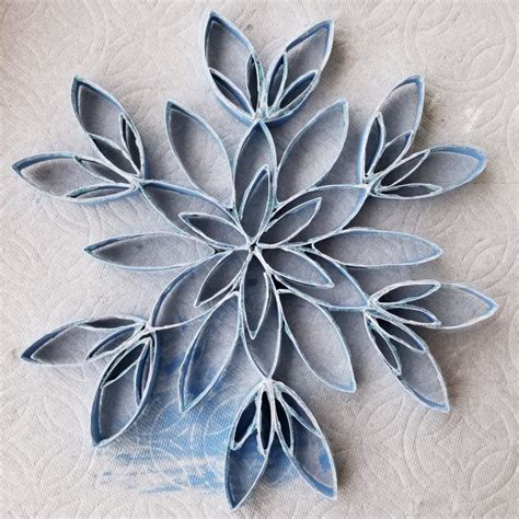 Toilet Paper Roll Snowflake Winter Crafts Woli Creations Toilet