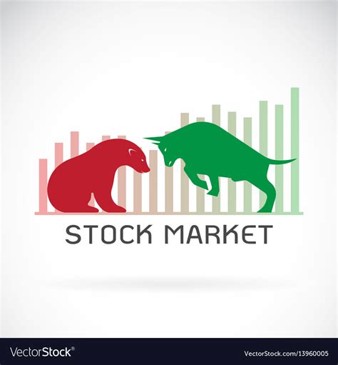 Bull And Bear Symbols Of Stock Market Trends Vector Image