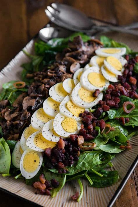 Warm Spinach Bacon Salad Self Proclaimed Foodie