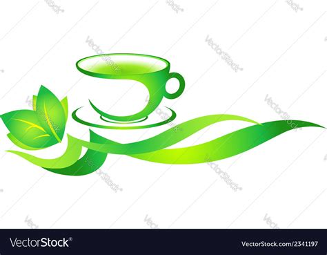 Cup Of Green Tea Royalty Free Vector Image Vectorstock