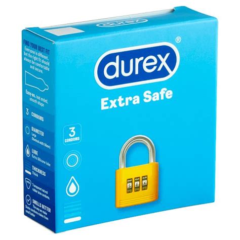 Durex Extra Safe Condoms 3 Pcs Tesco Online Tesco From Home Tesco