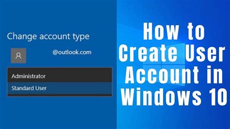 Create User Account In Windows 10 Windows 10 Guide Youtube