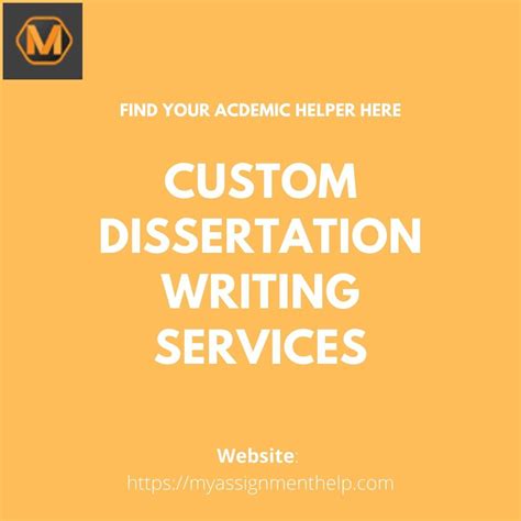 Custom Paper Writing Services My Assignment Help Dissertation
