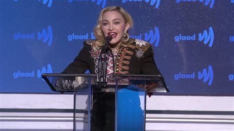 Full Speech Madonna At Glaadawards Madonna New York City Public Speaking Full Speech