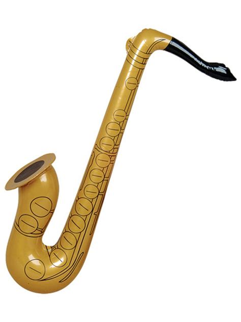 21 Inflatable Gold Saxophone