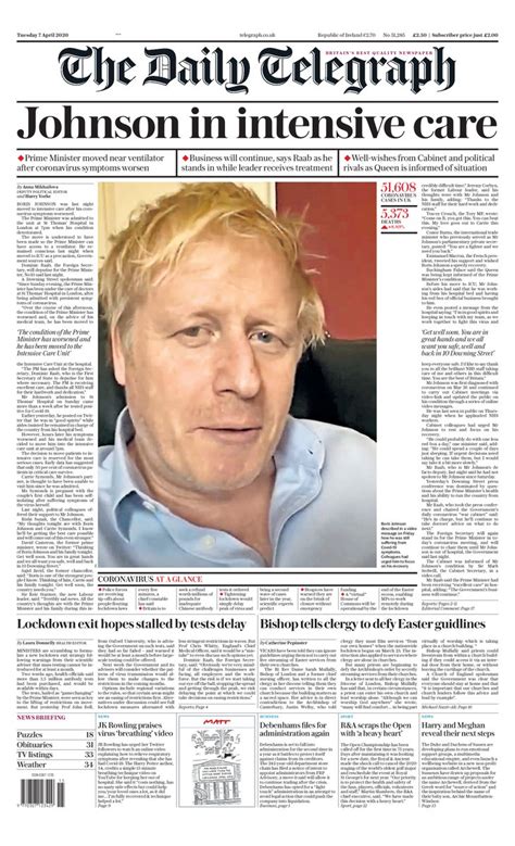 Full Scale Emergency What The Papers Say About Boris Johnsons Move