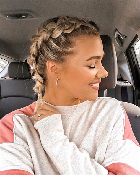 Now you know how to french braid your own hair, so let's move to the creative hairstyles with simple french braids i've prepared for the right hairstyles' readers! 30 BEST FRENCH BRAID SHORT HAIR IDEAS 2019 - crazyforus