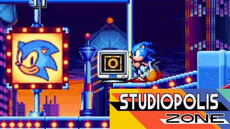 Sonic Mania Studiopolis Zone Full Walkthrough And Bosses Youtube