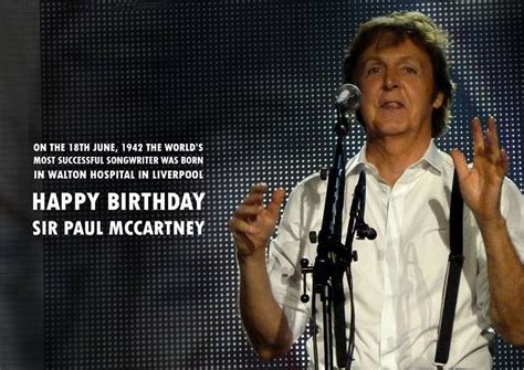 Happy Birthday Sir Paul Mccartney Paul Mccartney The Beatles Story